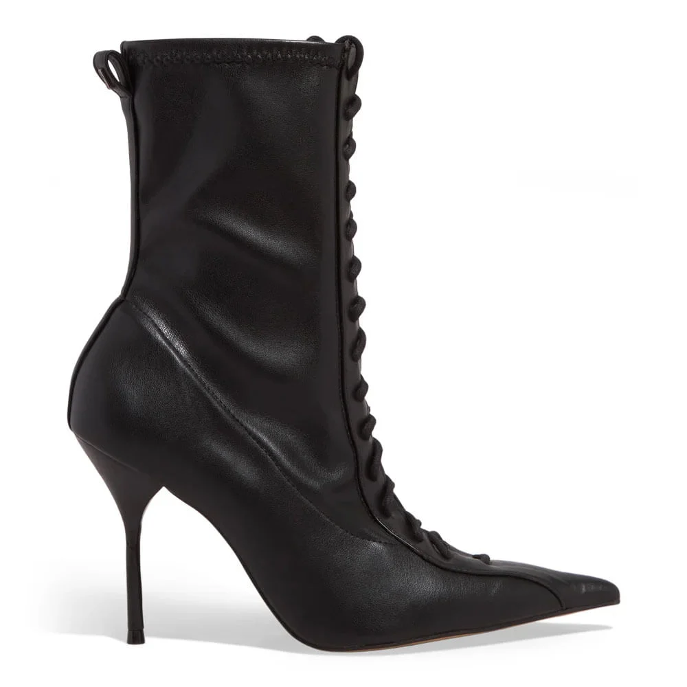 Bota Napa Cano Médio Cadarço Preto - vista 1 de 3