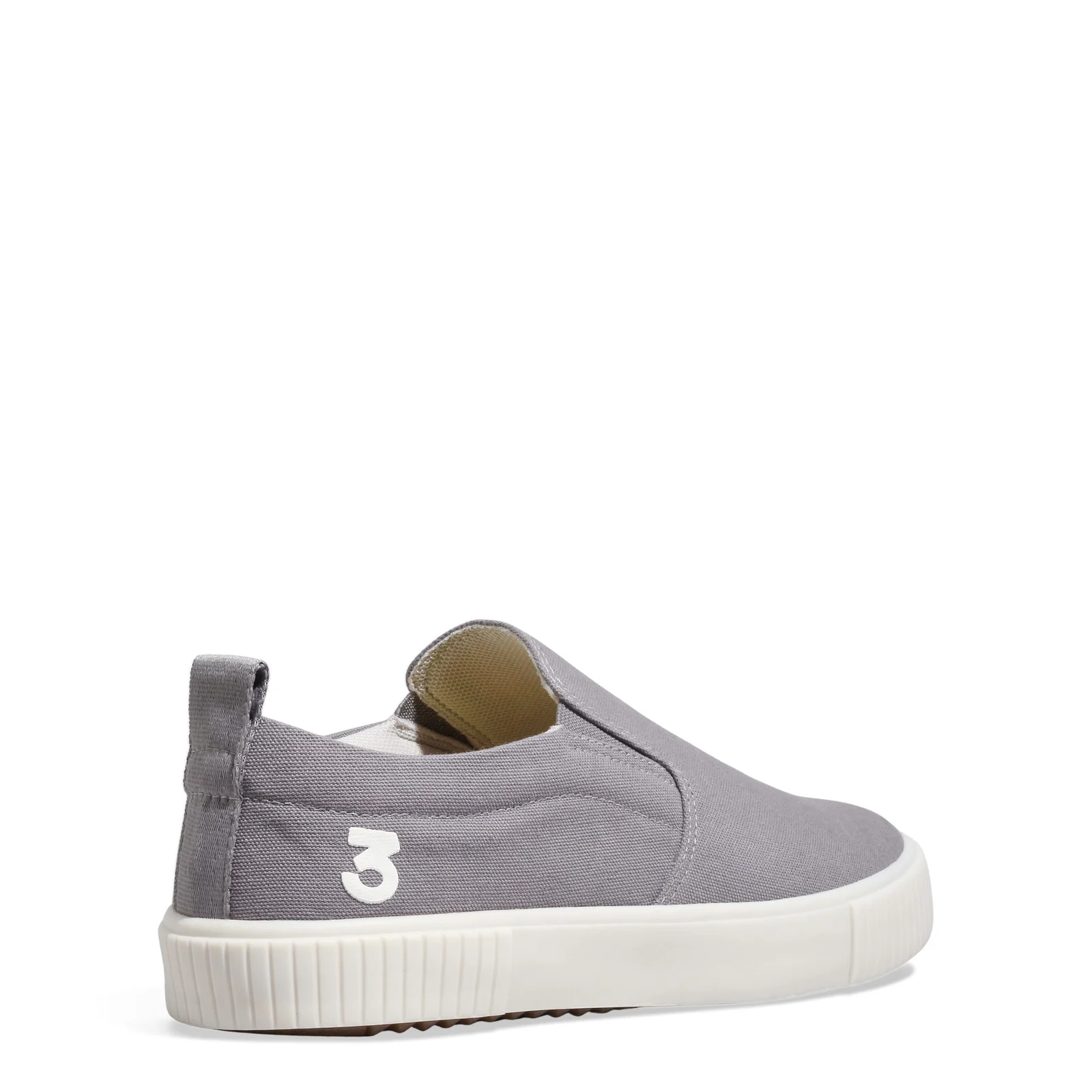 Tênis Slip On Masculino Lona Deserto Cinza Chumbo - vista 4 de 4