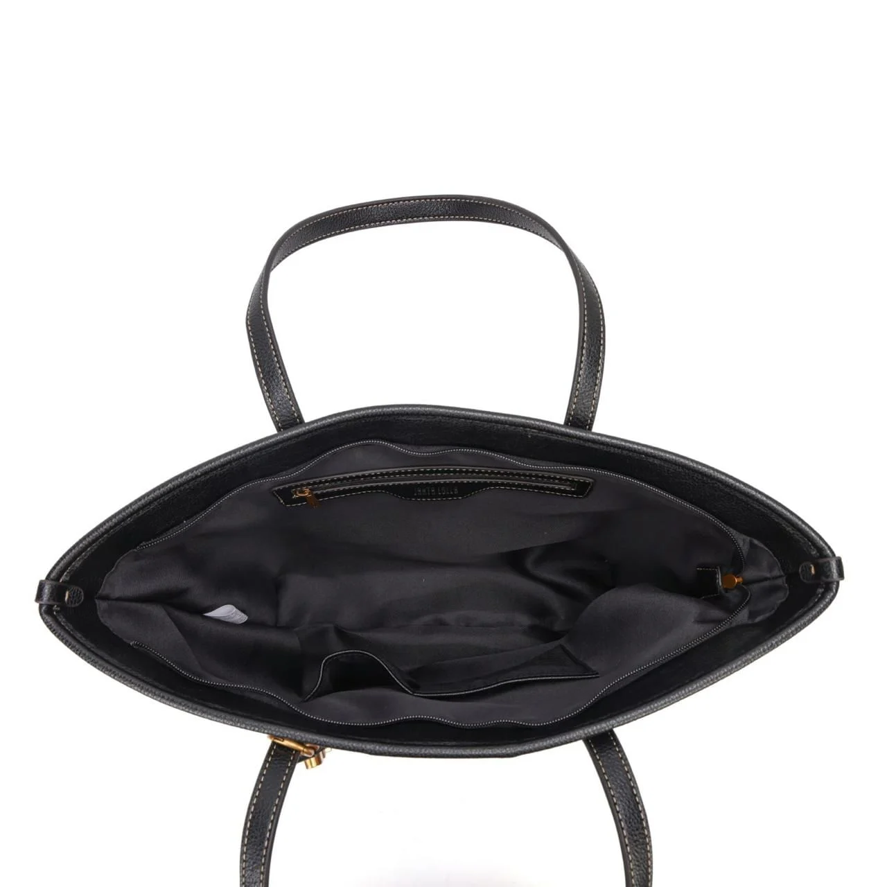Bolsa Shopper Floater Preta Pespontos Alça De Ombro - vista 7 de 7