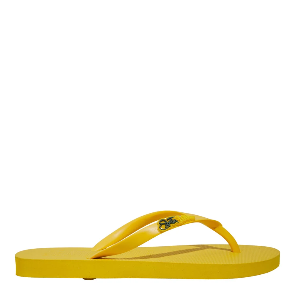 Chinelo Flip Flop Brasil Borracha Amarelo - vista 1 de 6