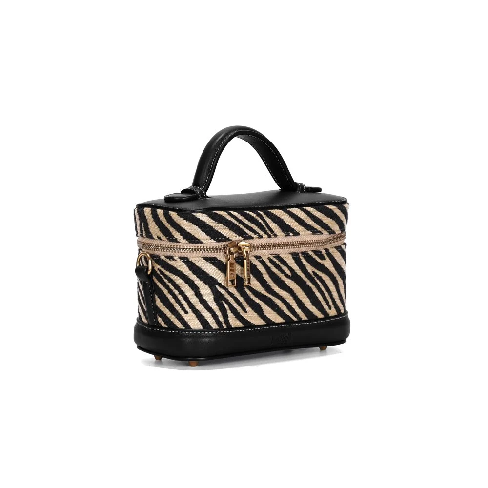 Bolsa Frasqueira Tramado Animal Print Zebra Alça Transversal - vista 2 de 3