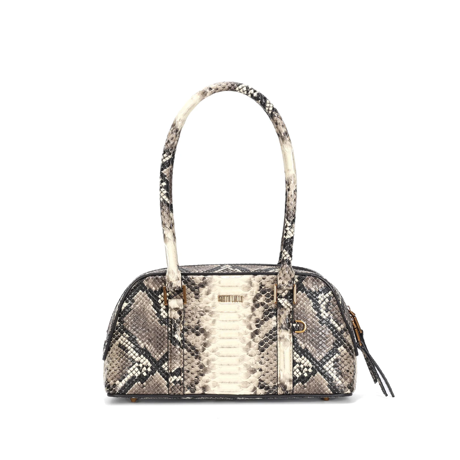 Bolsa De Ombro Média Estampa Animal Print Cobra - vista 2 de 4