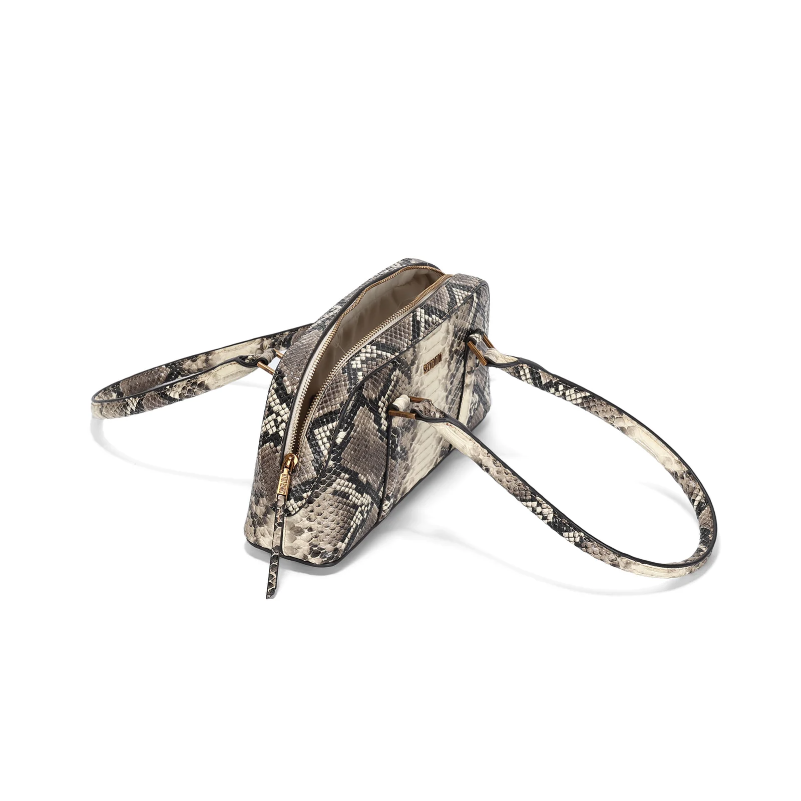 Bolsa De Ombro Média Estampa Animal Print Cobra - vista 4 de 4