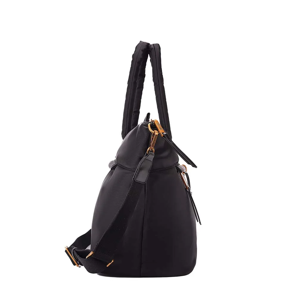 Bolsa Mala Grande Nylon Tiracolo Preto - vista 3 de 7