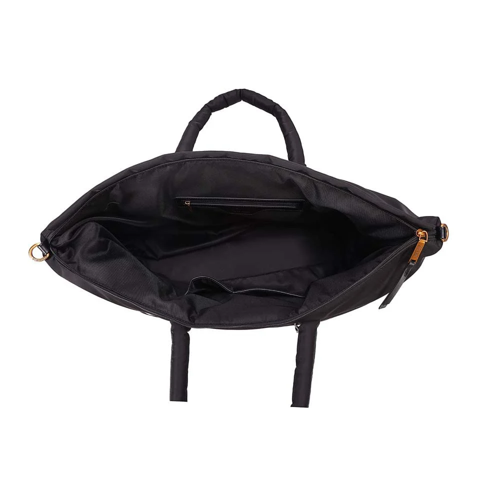 Bolsa Mala Grande Nylon Tiracolo Preto - vista 6 de 7
