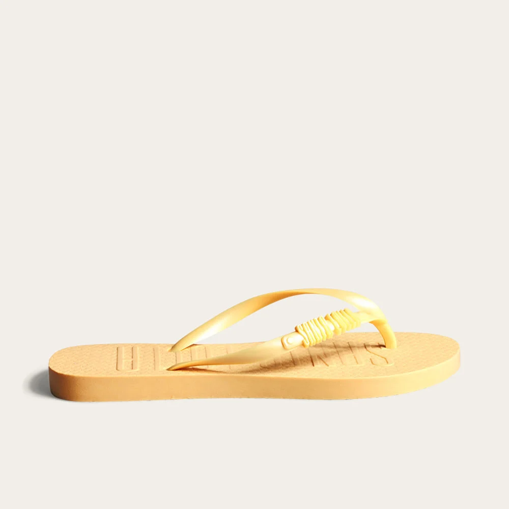 Chinelo Flip Flop Borracha Amarelo Buttercream - vista 1 de 2