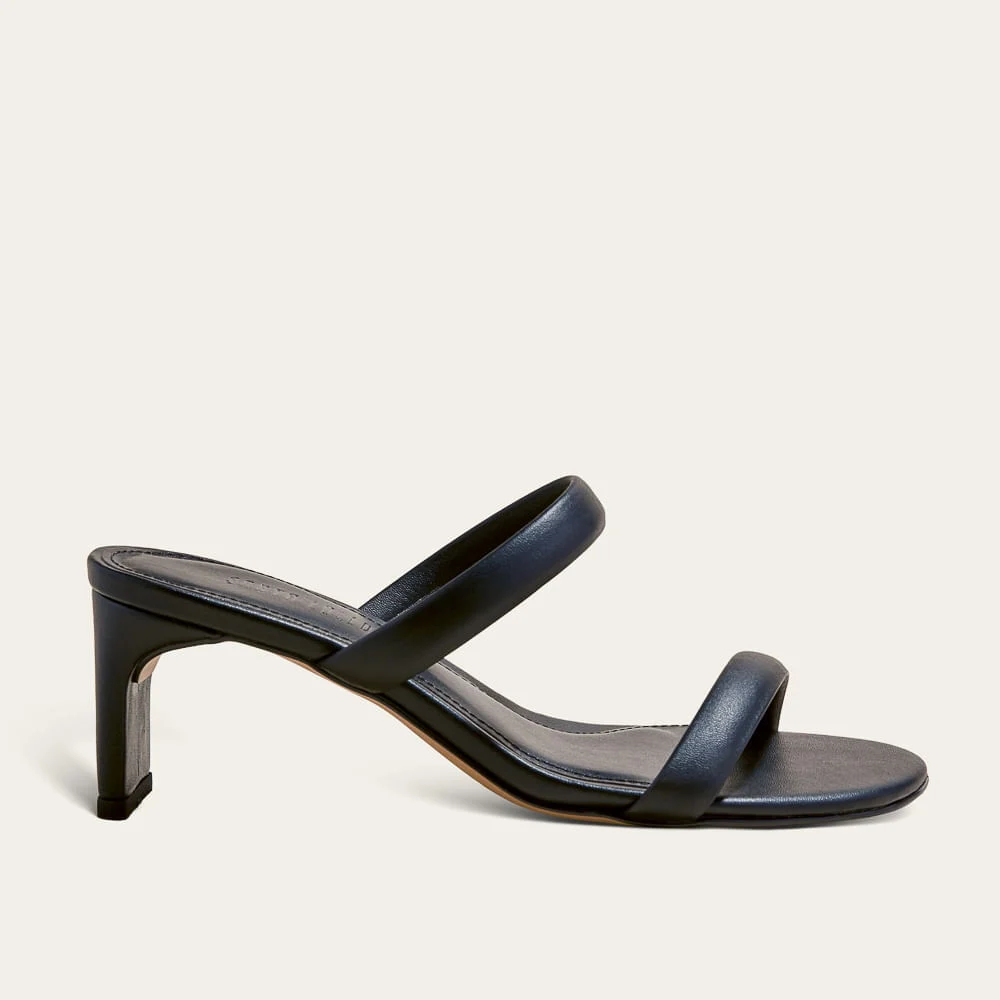 Tamanco Mule Napa Soft Salto Lâmina Preto - vista 1 de 3