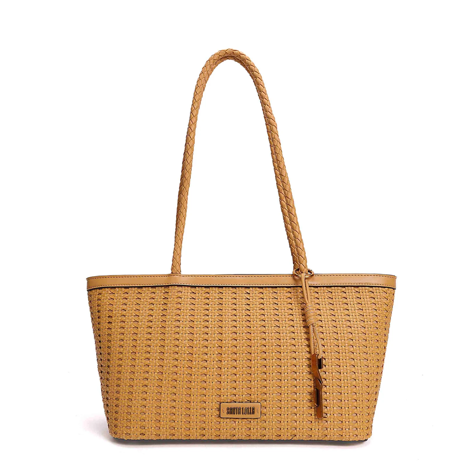 Bolsa Shopper Tressê Alça De Ombro Caramelo Doce De Leite - vista 1 de 4