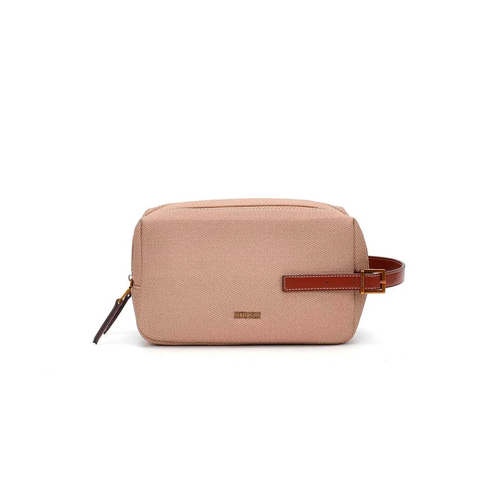 Necessaire Canvas Bege Areia - vista 1 de 6