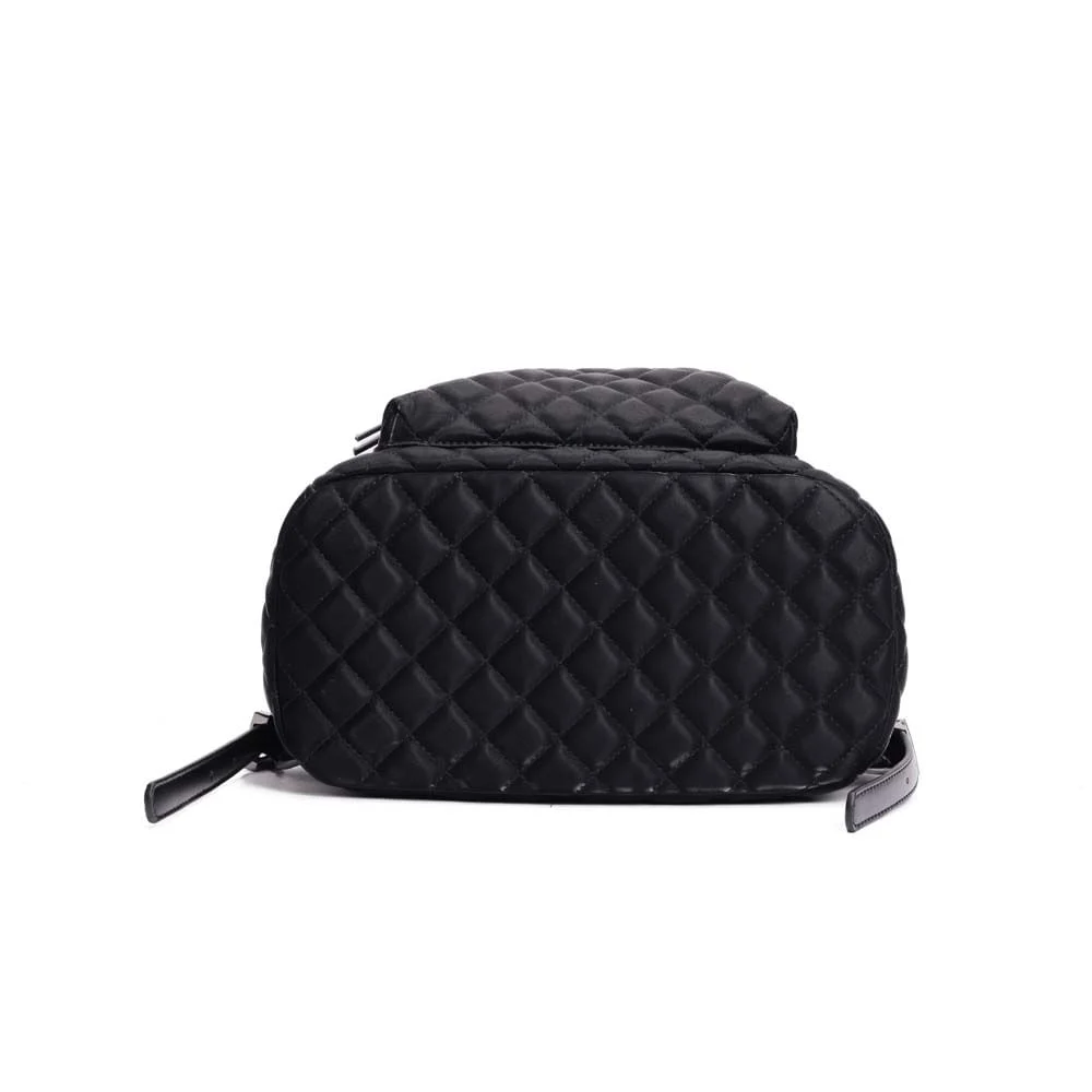 Mochila Nylon Matelassê Preta - vista 6 de 7
