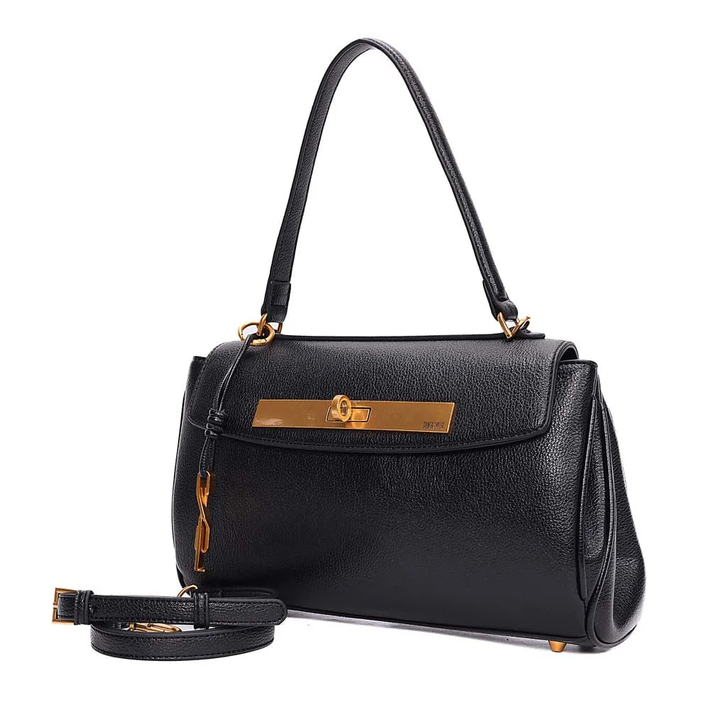 Bolsa Média Floater Alça De Ombro Preta - vista 3 de 7