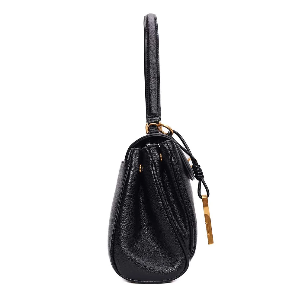 Bolsa Média Floater Alça De Ombro Preta - vista 4 de 7