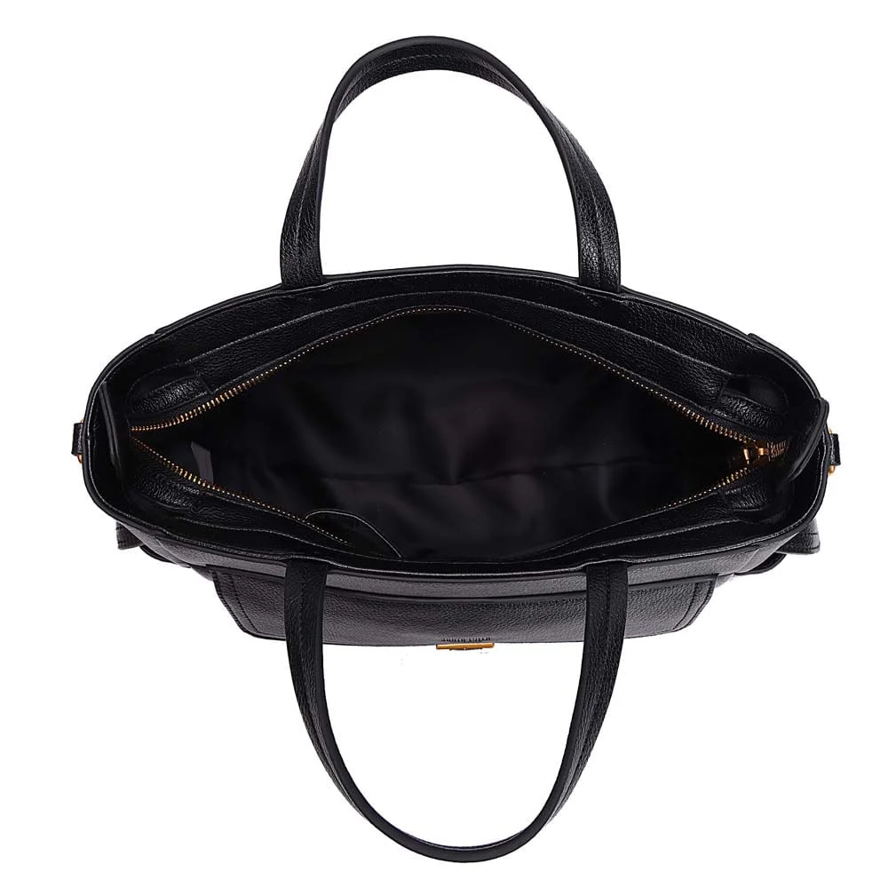 Bolsa Tote Grande Floater Alça Dupla Preta - vista 7 de 7