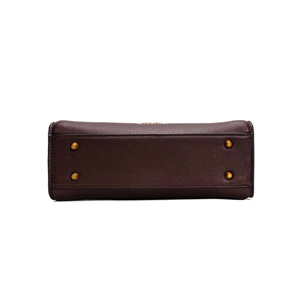 Bolsa Tote Alça Dupla Marrom Dark Cocoa - vista 6 de 7