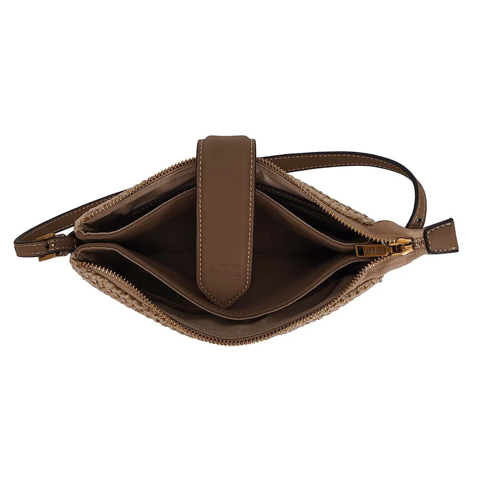 Bolsa Pequena Tramado Alça De Ombro Cinza Fog - vista 7 de 7