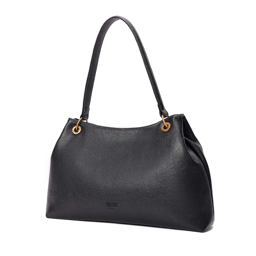 Bolsa Hobo Floater Alça De Ombro Preta - vista 3 de 7
