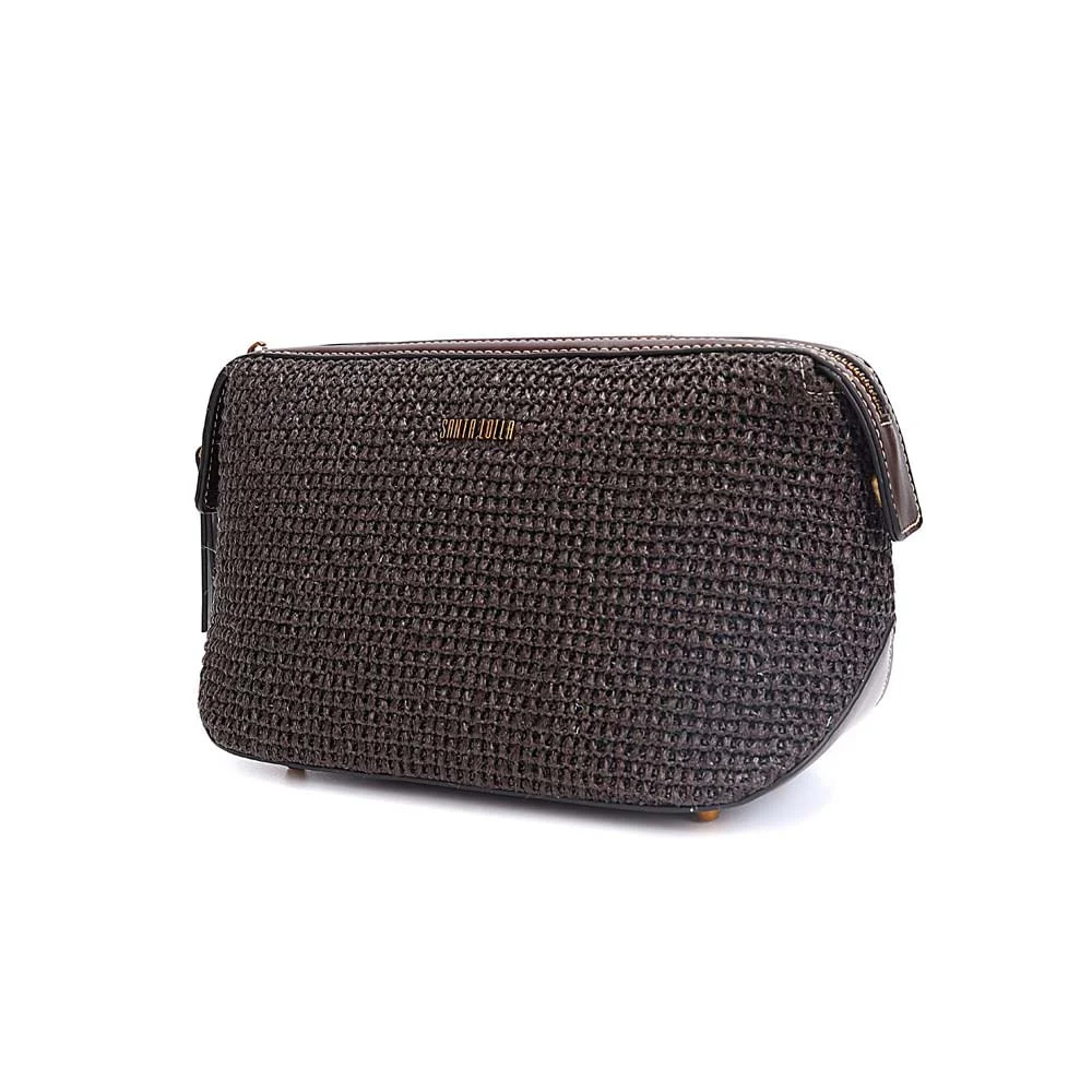 Necessaire Tramado Marrom Dark Cocoa - vista 3 de 7