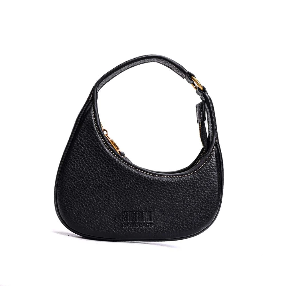Bolsa Meia Lua Com Caixa Floater Preta - vista 2 de 8