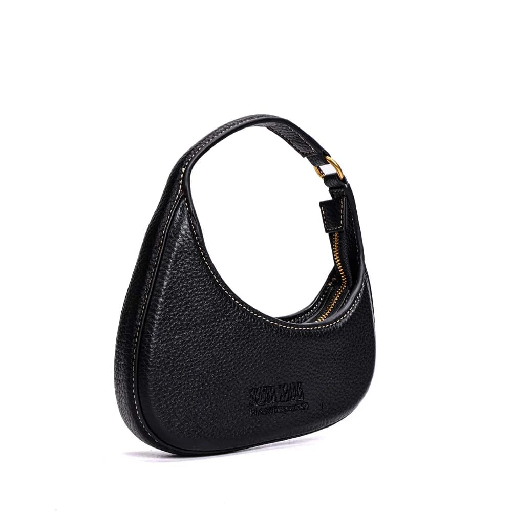 Bolsa Meia Lua Com Caixa Floater Preta - vista 3 de 8