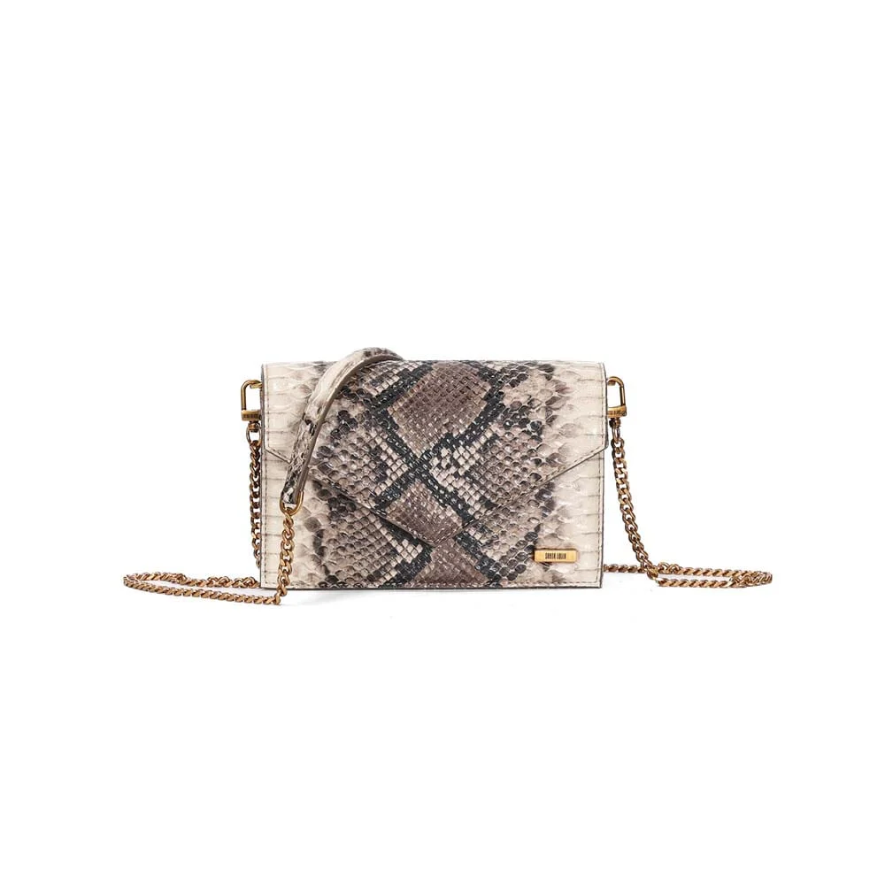 Bolsa Envelope Pequena Animal Print Cobra - vista 1 de 3