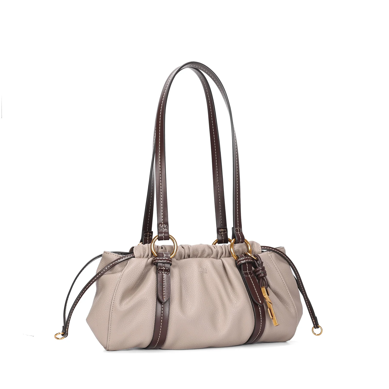 Bolsa Pouch Grande Cinza Fog Alça De Ombro - vista 3 de 4
