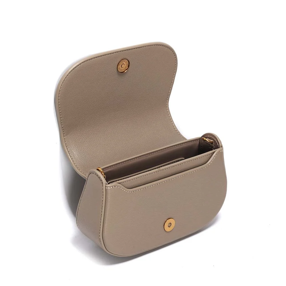 Bolsa Tiracolo Pequena Risco Cinza Fog Alça Dupla - vista 3 de 3