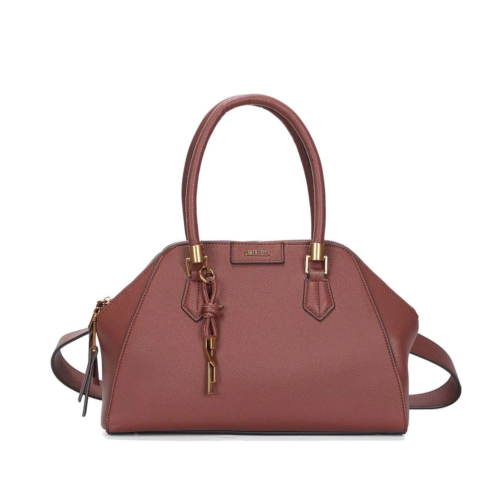 Bolsa Trapézio Grande Floater Marrom Terracota Transversal - vista 1 de 3