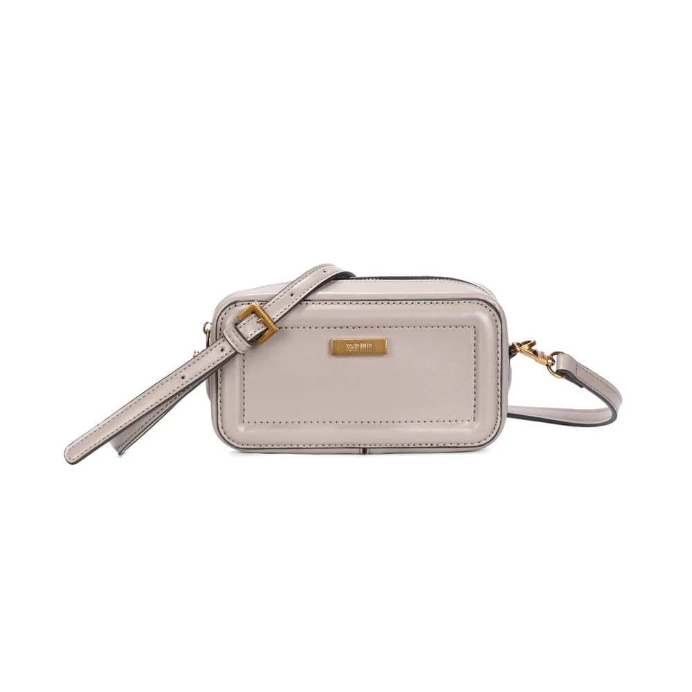 Bolsa Camera Bag Pequena Soft Cinza Alça Tiracolo - vista 1 de 2