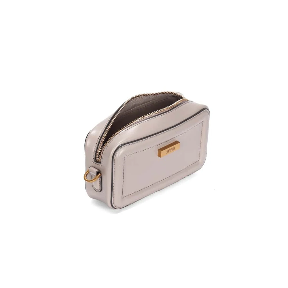 Bolsa Camera Bag Pequena Soft Cinza Alça Tiracolo - vista 2 de 2