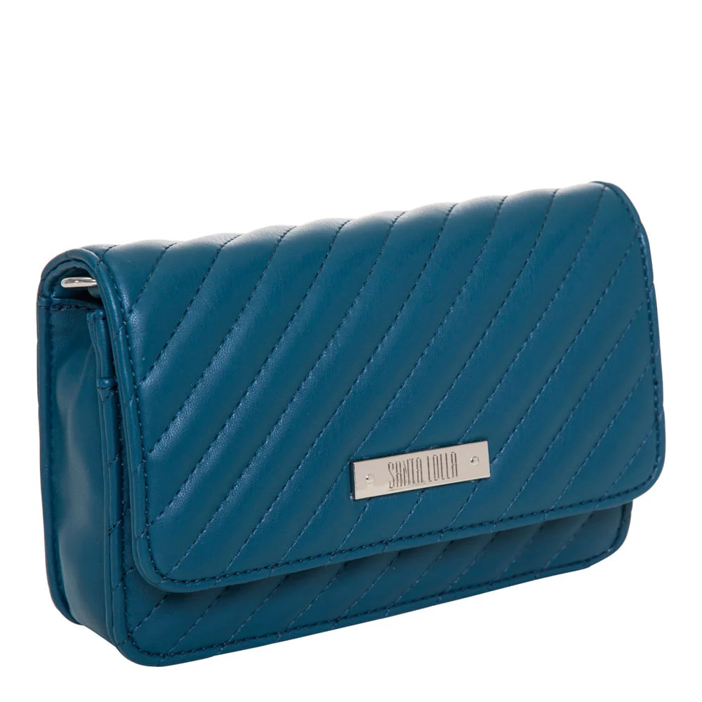Bolsa média retangular verde - vista 2 de 3