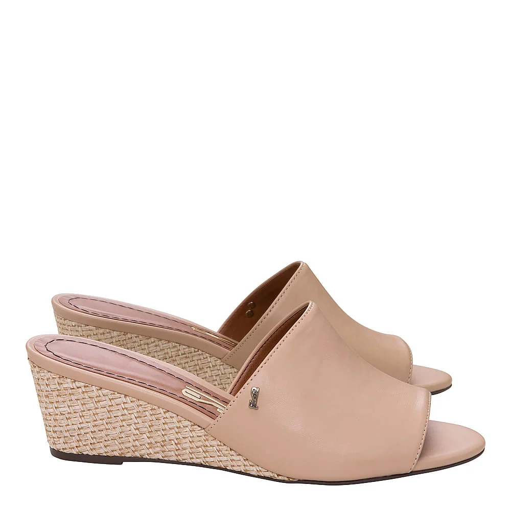 Mule Suede Natural Nude - vista 2 de 3