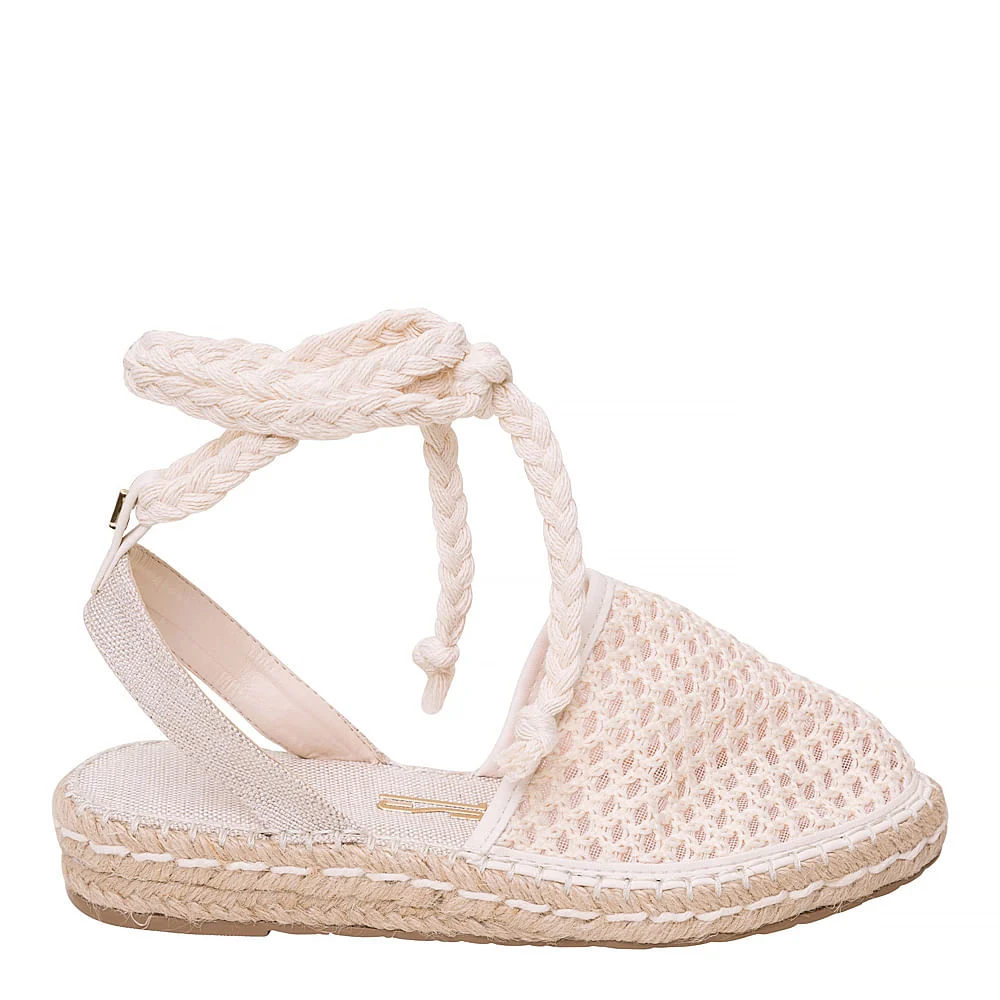Espadrille Corda Natural Tranças Bege - vista 1 de 4