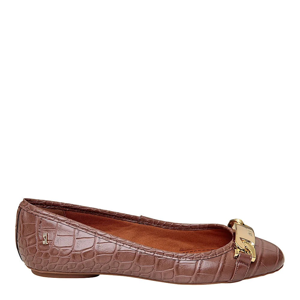 Sapatilha Croco Fivela Marrom - vista 2 de 2