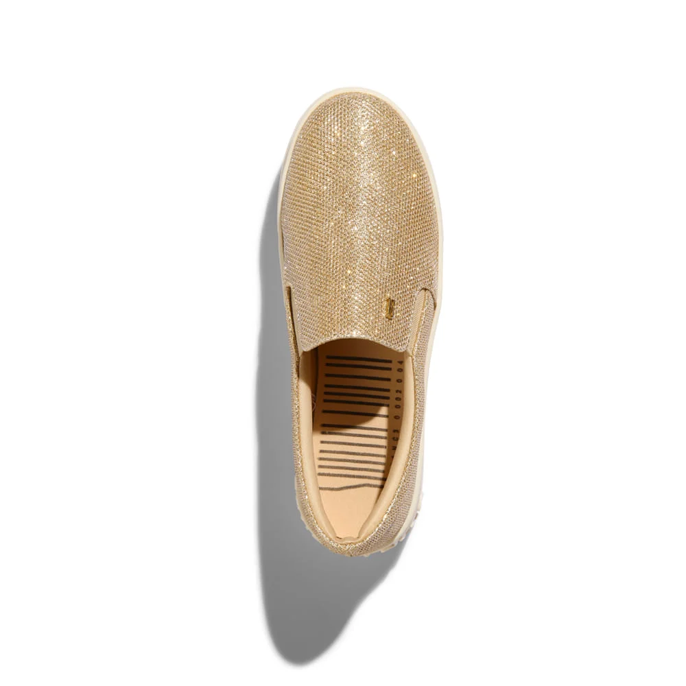 Tênis Slip On Flatform Galaxxy Dourado Brilho - vista 2 de 4