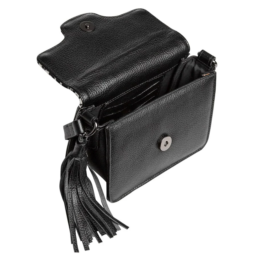 Bolsa Retangular Pied Poule Preto e Branco - vista 3 de 3