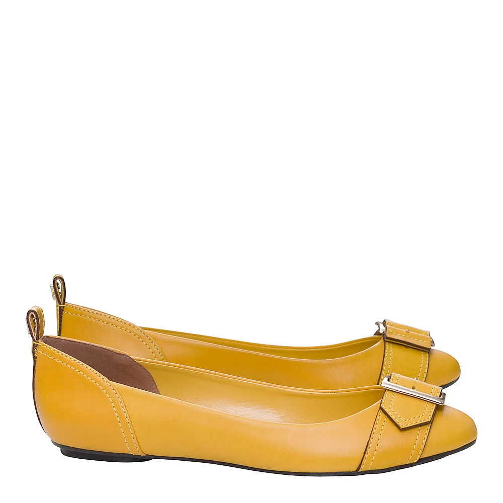 Sapatilha Sl Fivela Quadrado Amarelo - vista 2 de 4