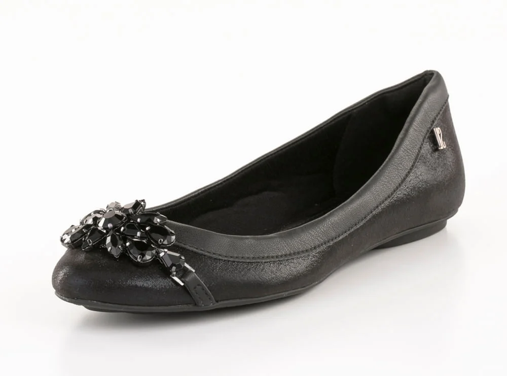 Sapatilha tecido shine preto - vista 1 de 2
