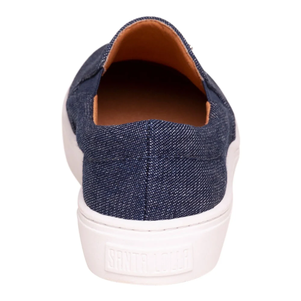 Tênis Slip On Jeans Azul - vista 3 de 4