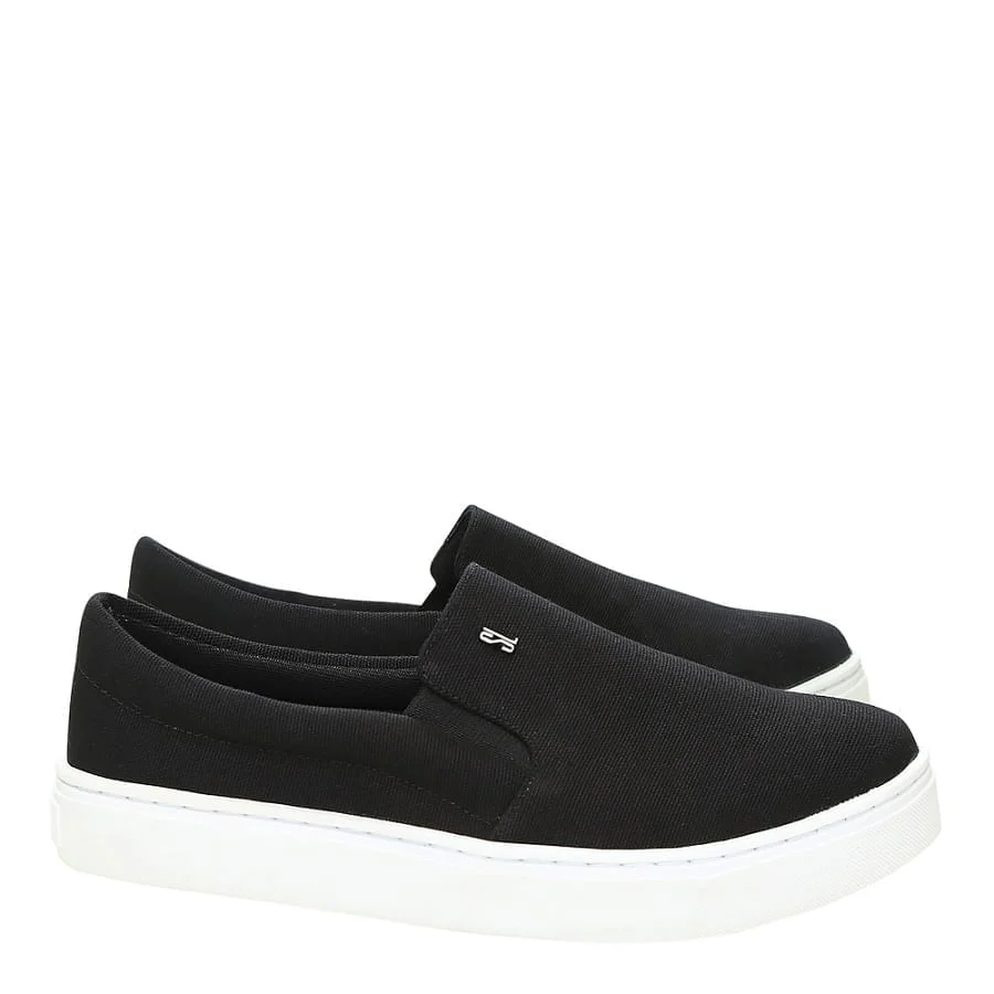 Tênis Slip On Lona Preto - vista 2 de 4