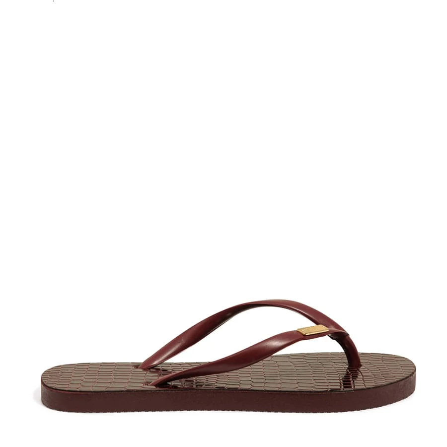 Flip Flop Croco Albany Vinho - vista 1 de 5