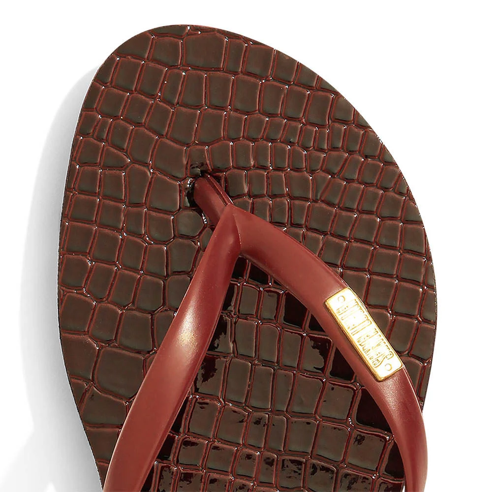 Flip Flop Croco Albany Vinho - vista 5 de 5