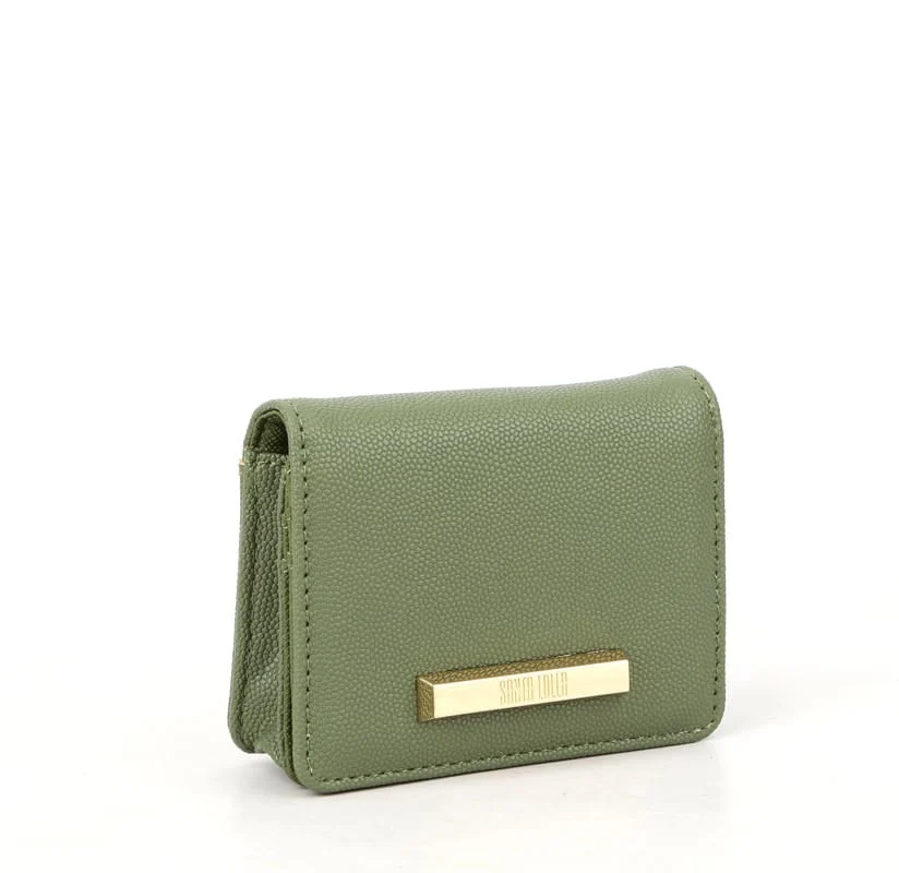 Porta Cartão Caviar Tag Verde - vista 2 de 4