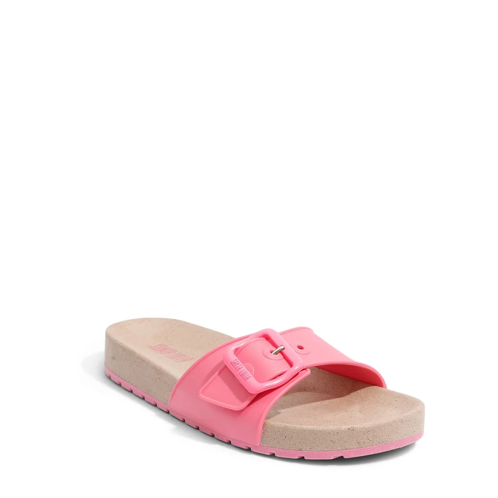 Slide Borracha Fivela Rosa Camélia - vista 2 de 4