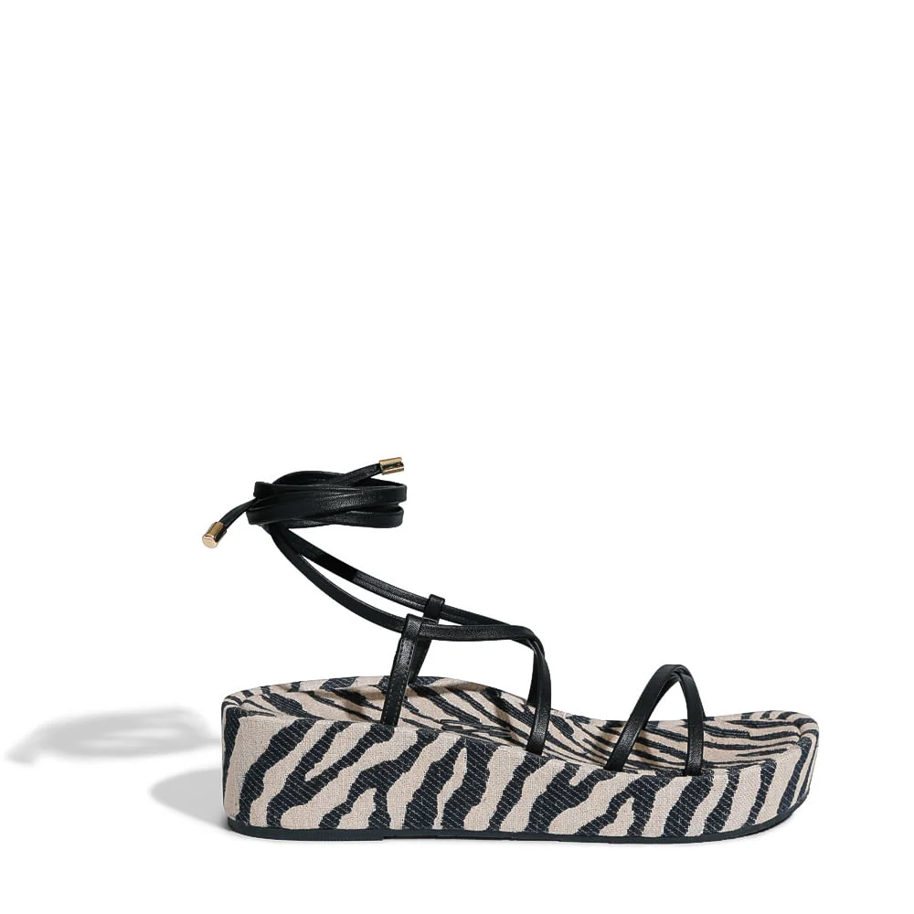 Sandália Zebra Eco Preto - vista 1 de 4