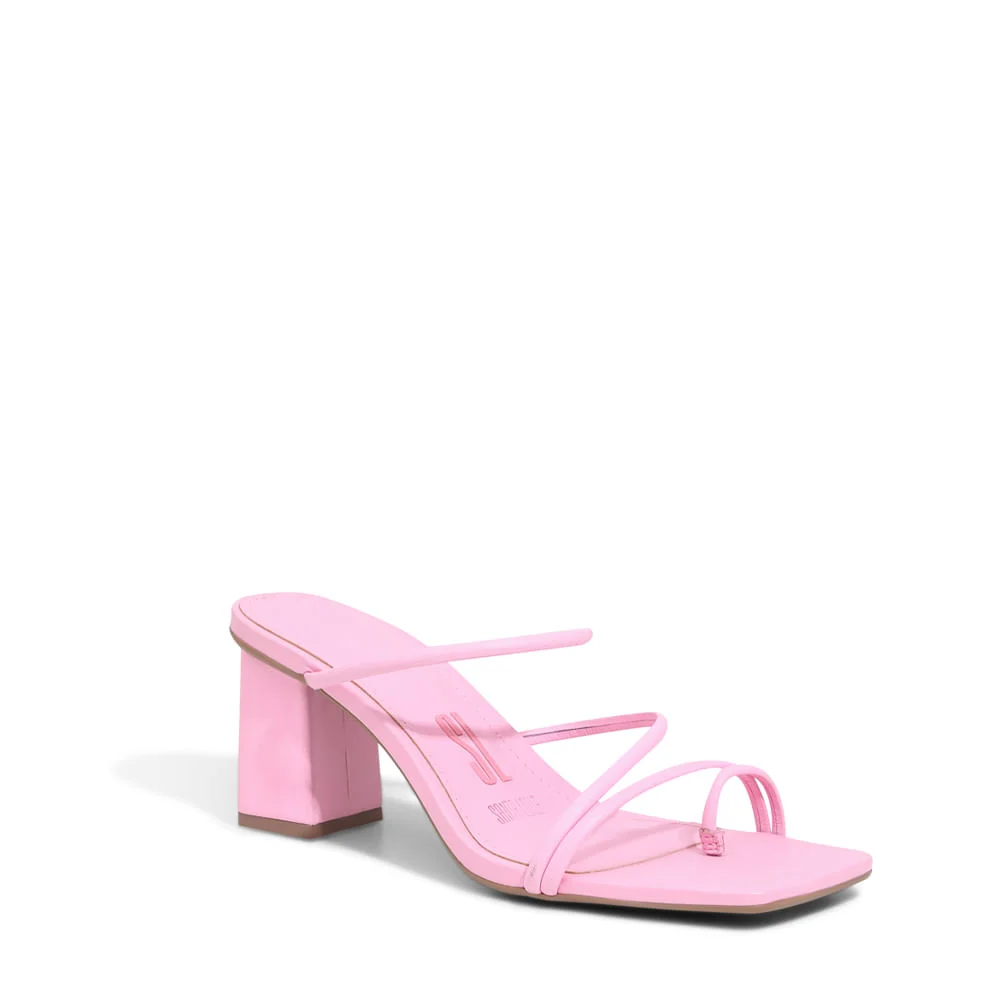 Mule Couro Nobre Soft Rosa Chiclete - vista 3 de 3