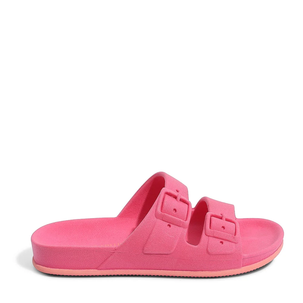 Sandália Slide Infantil Rosa Camélia Borracha - vista 1 de 4