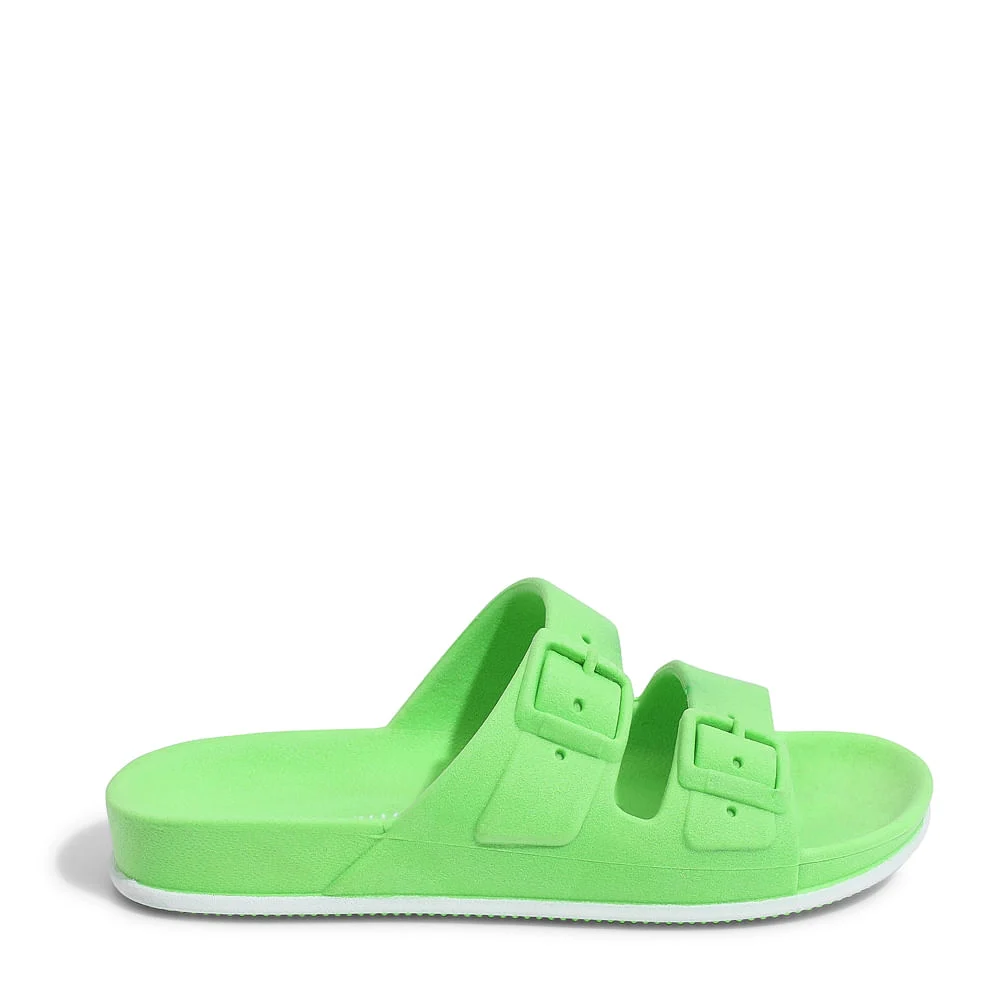 Sandália Slide Infantil Verde Poison Borracha - vista 1 de 4