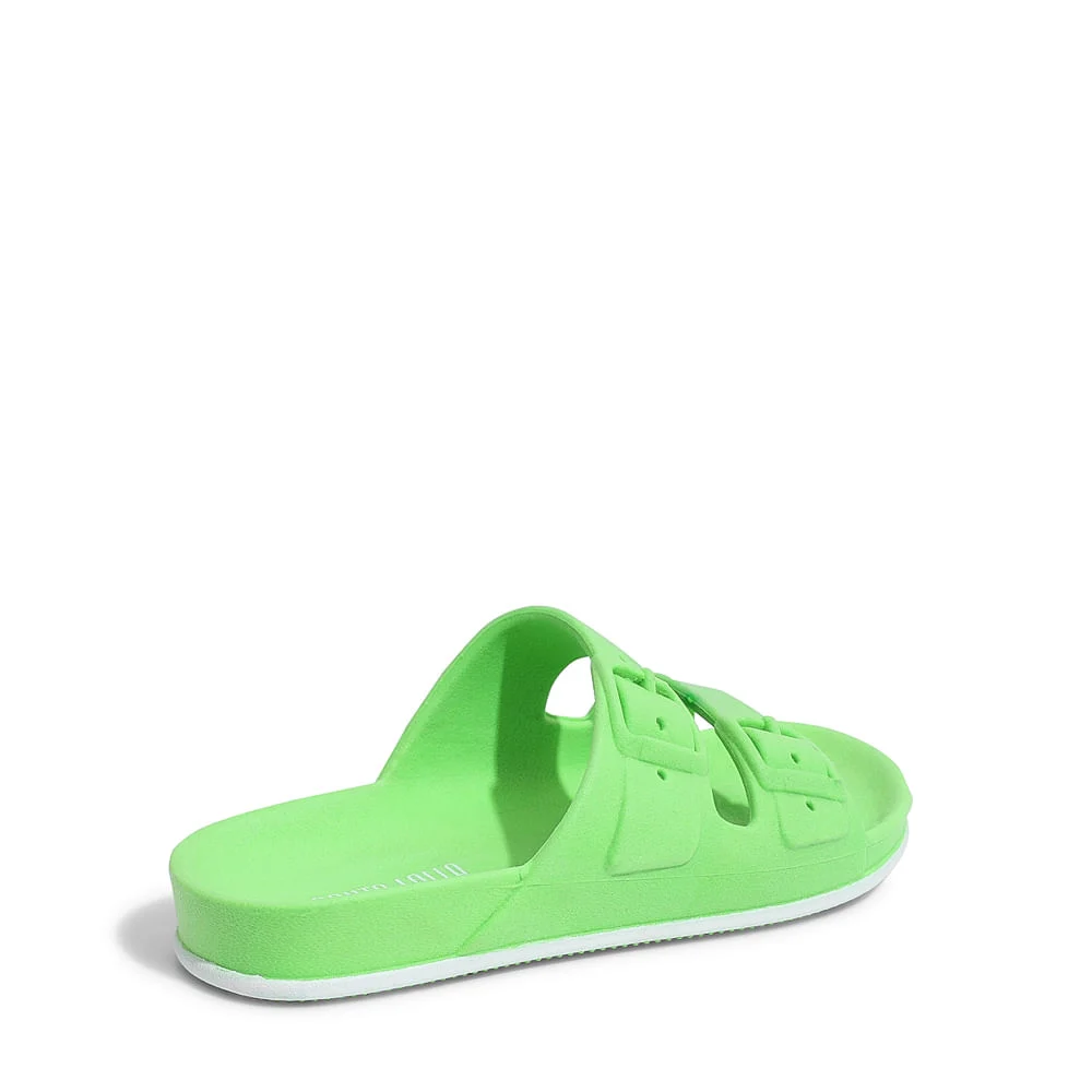 Sandália Slide Infantil Verde Poison Borracha - vista 4 de 4
