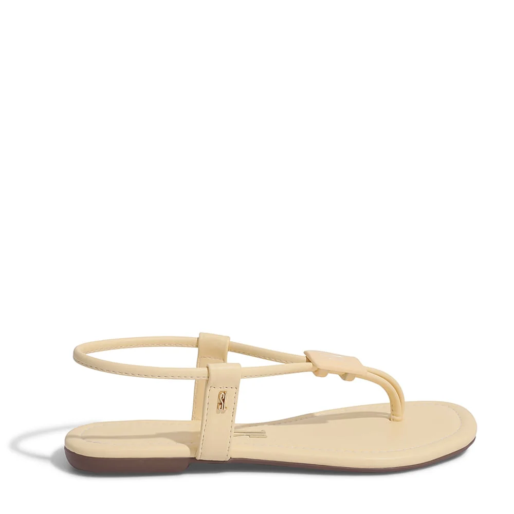 Rasteira Napa Santorine Creme - vista 1 de 4