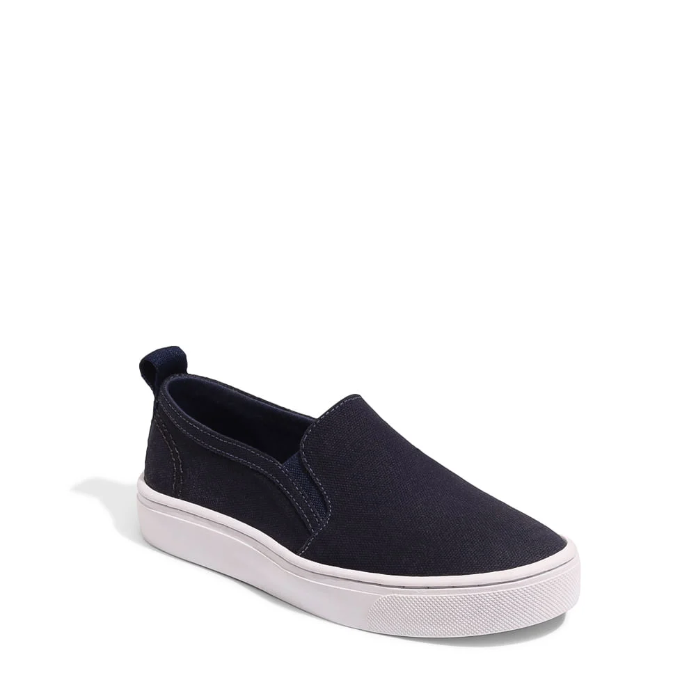 Tênis Slip On Infantil Azul Marinho Lona Deserto - vista 3 de 4